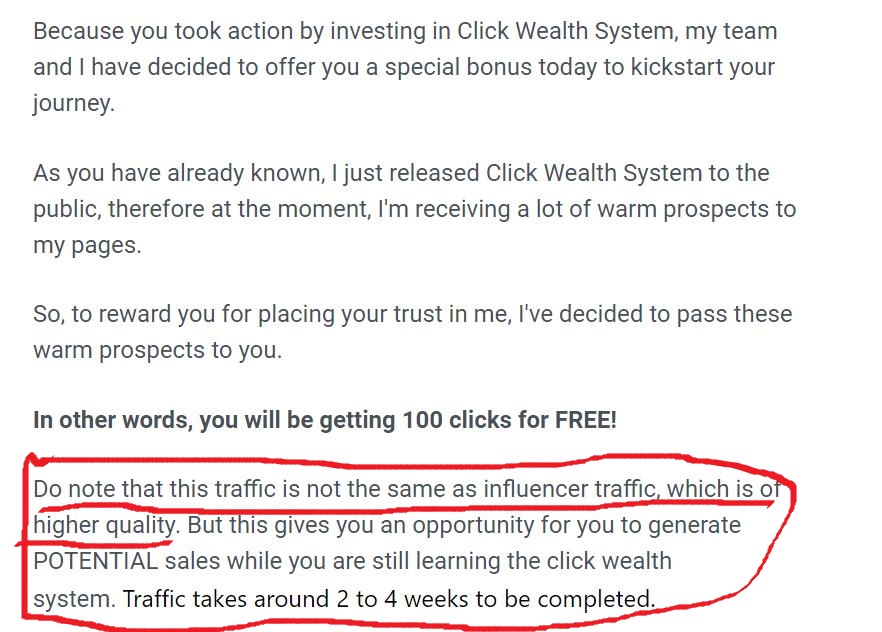 100 Free Click by Click Wealth System are low Quality as admitted by Matthew Tung himself. 100 Free Click by Click Wealth System are low Quality as admitted by Matthew Tung himself.