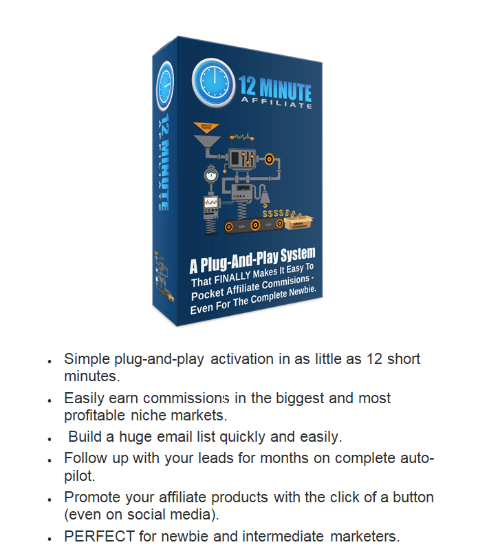 12 Minute Affiliate Plug and Play System
