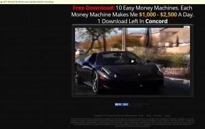 Easy Money Machine Michael Fox Scam Review showing off car Easy Money Machine Michael Fox Scam Review showing off car