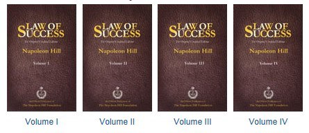Law of Success the Original Unedited Edition 4 Volumes