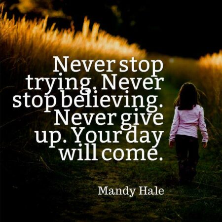 Never Stop Trying Never Stop Trying