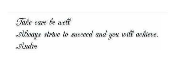 Banner showing the words continue to succeed and your will achieve