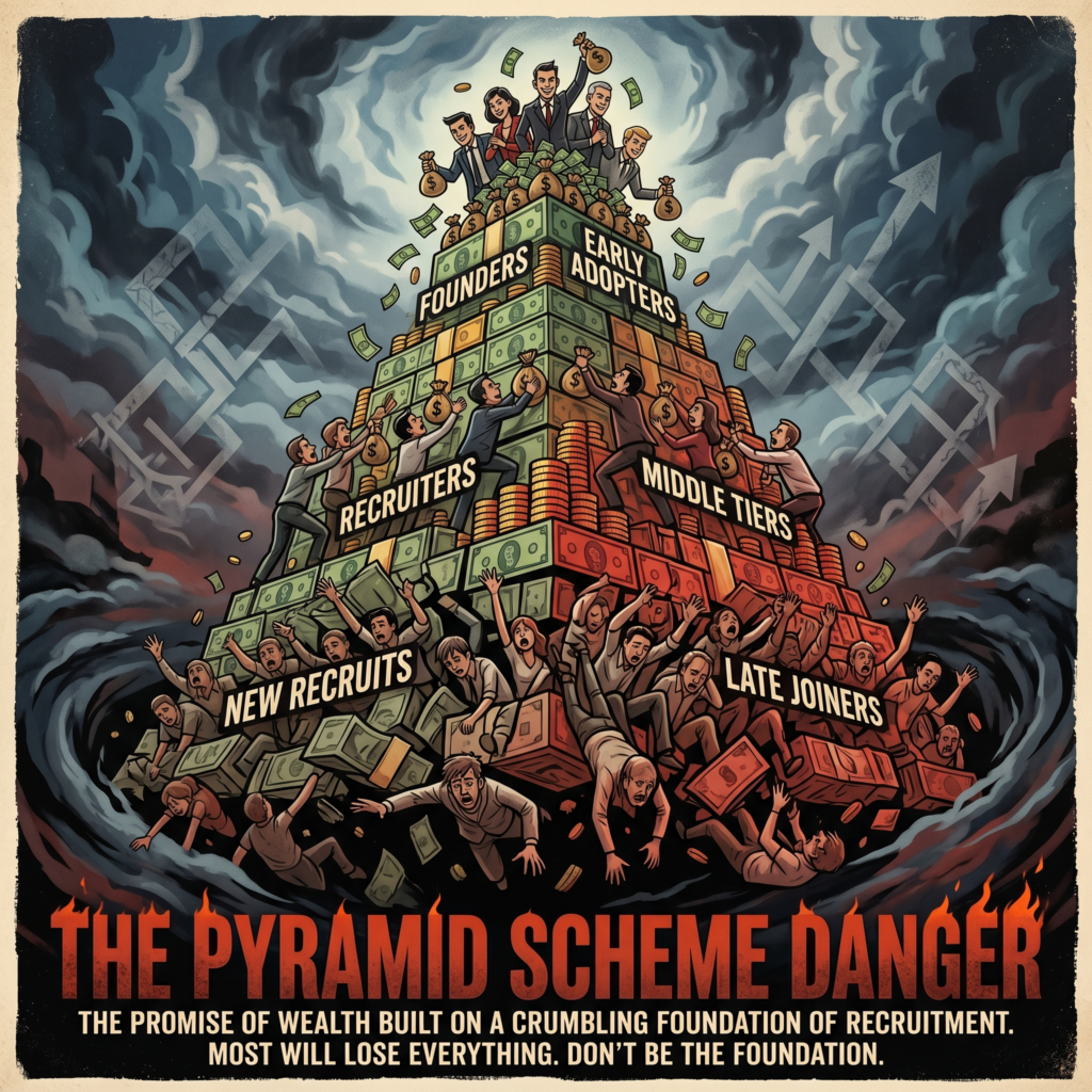 Their fake and dangerous Pyramid schemes now illegal