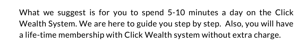 Matthew Tang of Click Wealth System States you only need to spend 5-10 a Day Matthew Tang of Click Wealth System States you only need to spend 5-10 a Day