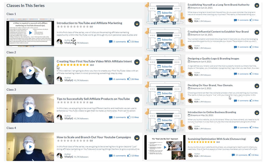 Sample Images of Expert Classes given Expert Class in Series Samples