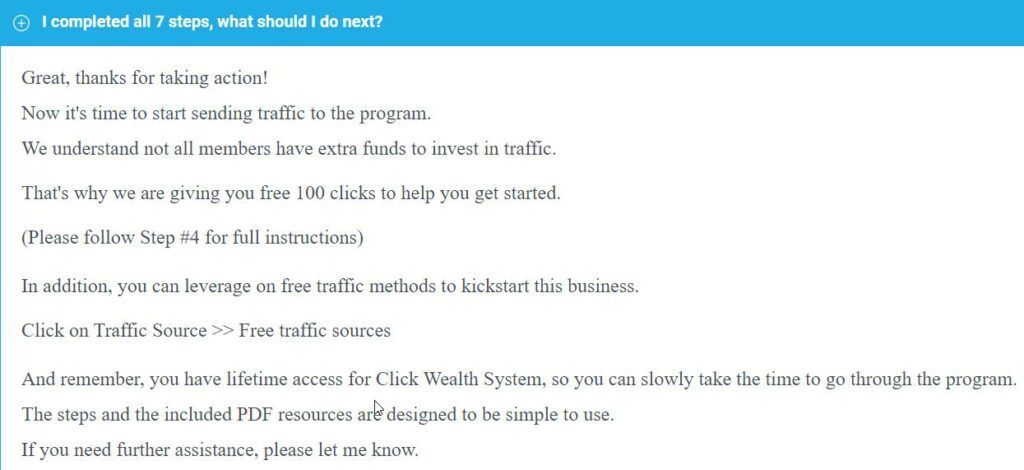 FAQ 2 For Click Wealth System. FAQ 2 For Click Wealth System.