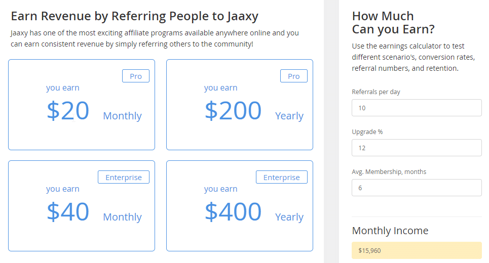 Jaaxy Referral Program