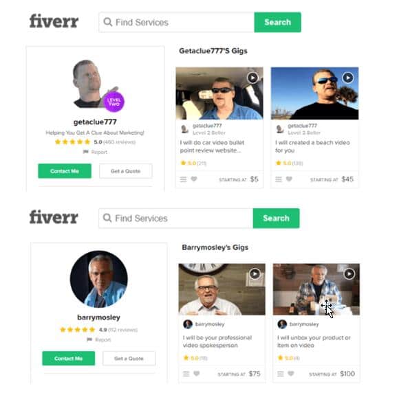Actors from Fiver promoting 3 Step Methods giving fake testimonials. Actors from Fiver promoting 3 Step Methods giving fake testimonials.