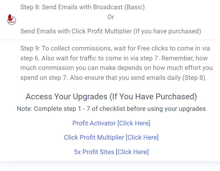 Get Started Steps to take with Click Wealth System Last Section Get Started Steps to take with Click Wealth System Last Section