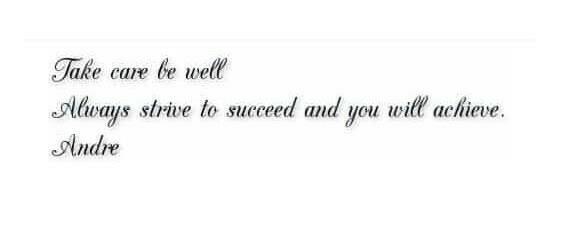 Always Strive to Succeed and You Will Achieve