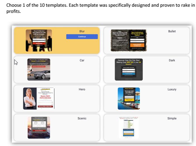 Click Wealth System Standard Template can only choose1 from Ten shown Click Wealth System Standard Template can only choose1 from Ten shown
