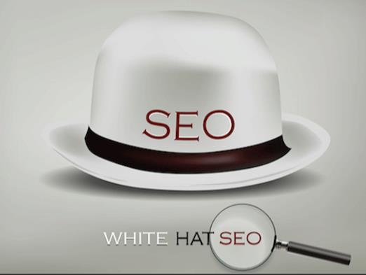 SEO on while hat with black ribbon around it SEO on while hat with black ribbon around it