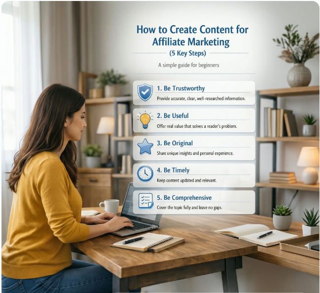 5 steps on how to create content for affiliate marketing 5 steps on how to create content for affiliate marketing