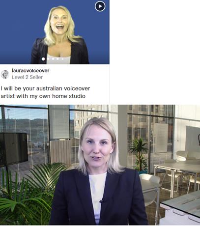 lauravoiceover Fiverr Actor Adverting Her Business lauravoiceover Fiverr Actor Adverting Her Business